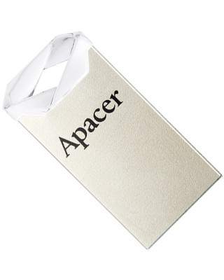 USB флеш-накопичувач Apacer 64GB AH111 Silver/Crystal (AP64GAH111CR-1)