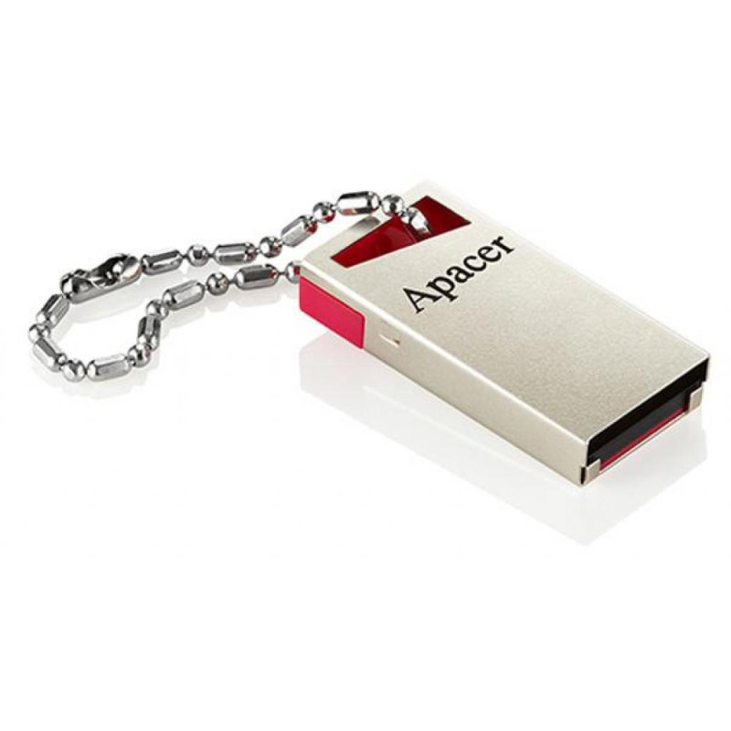 USB флеш-накопичувач Apacer 64GB AH112 Gold/Red (AP64GAH112R-1)