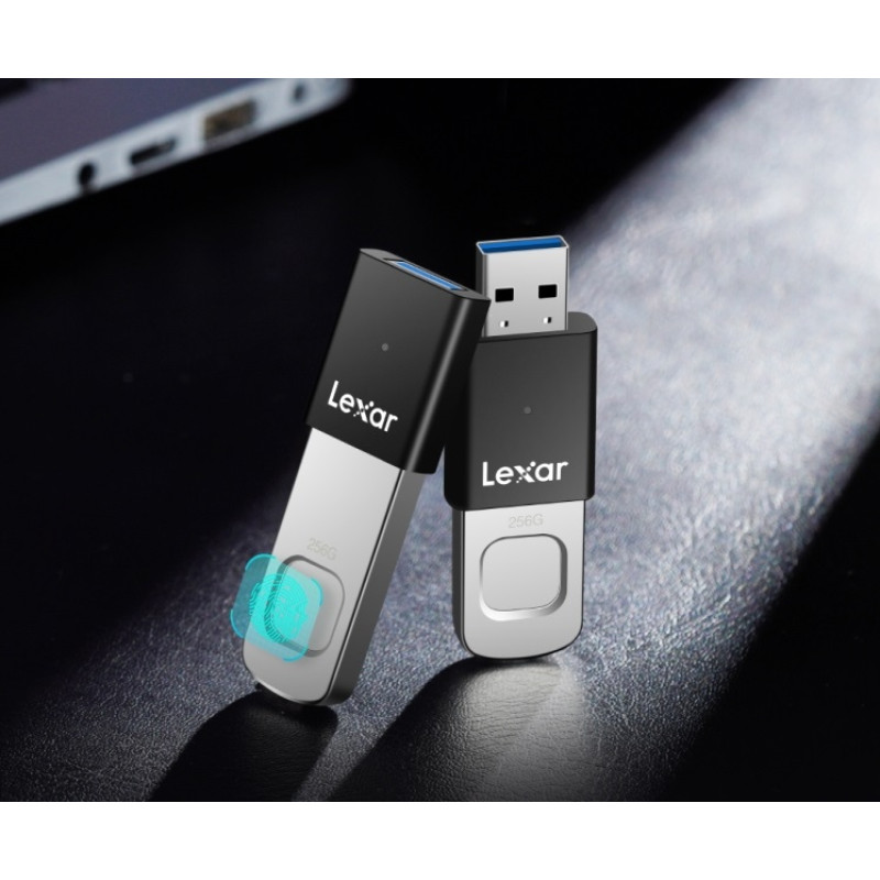 Флеш пам'ять USB Lexar JumpDrive Fingerprint F35 Pro 256GB USB 3.2 Gen 1 (LJDF35P256G-RNBNG)