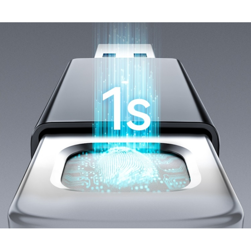 Флеш пам'ять USB Lexar JumpDrive Fingerprint F35 Pro 256GB USB 3.2 Gen 1 (LJDF35P256G-RNBNG)