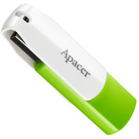 USB флеш-накопичувач Apacer 64GB AH335 White/Green (AP64GAH335G-1)