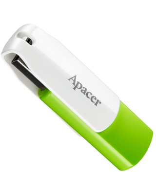 USB флеш-накопичувач Apacer 64GB AH335 White/Green (AP64GAH335G-1)