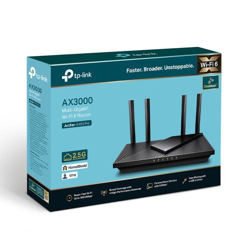Маршрутизатор TP-LINK ARCHER AX55 Pro