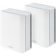 Wi-Fi Mesh система Asus ZenWiFi BT10 2pk White (90IG08Y0-MO3C40)