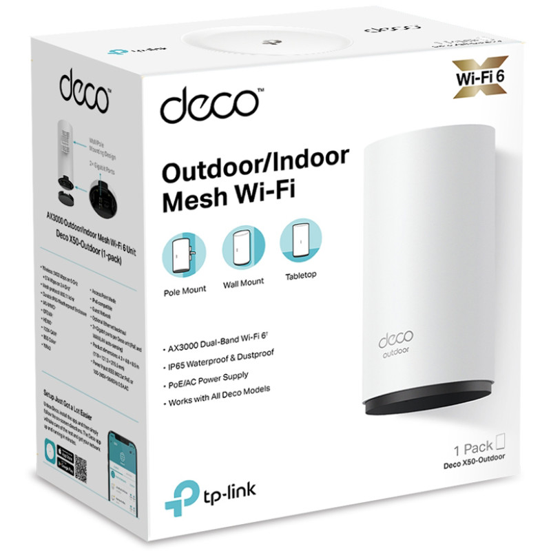 Маршрутизатор TP-LINK Deco X50-Outdoor (1 шт.)