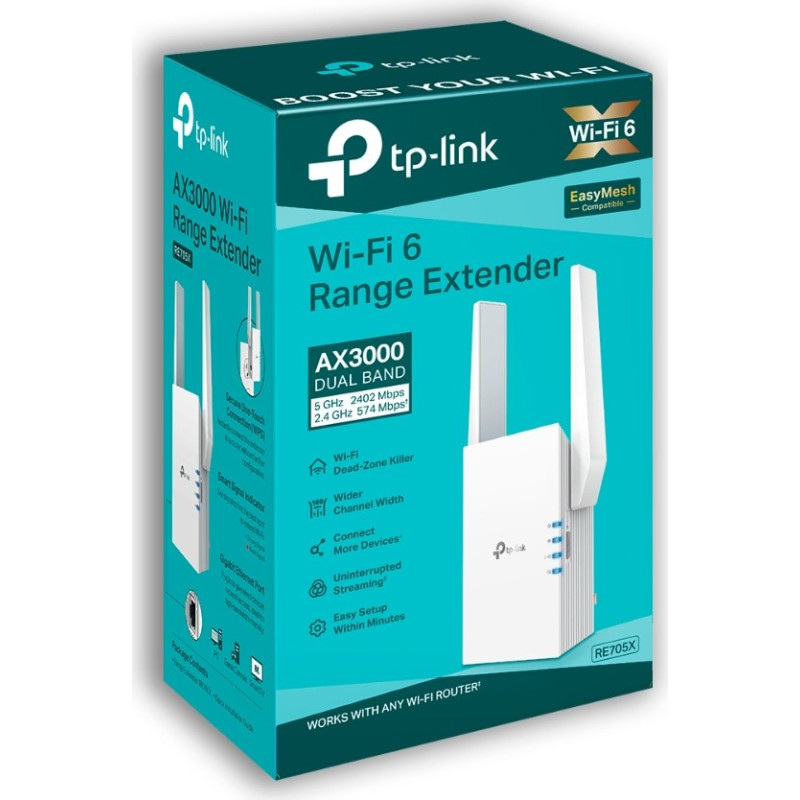 Повторювач Wi-Fi TP-Link RE705X AX3000