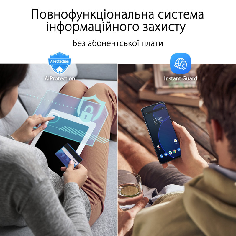 Роутер ASUS ROG Rapture GT6 AX10000 2Pcs Black 802.11ax (90IG07F0-MU9A20)