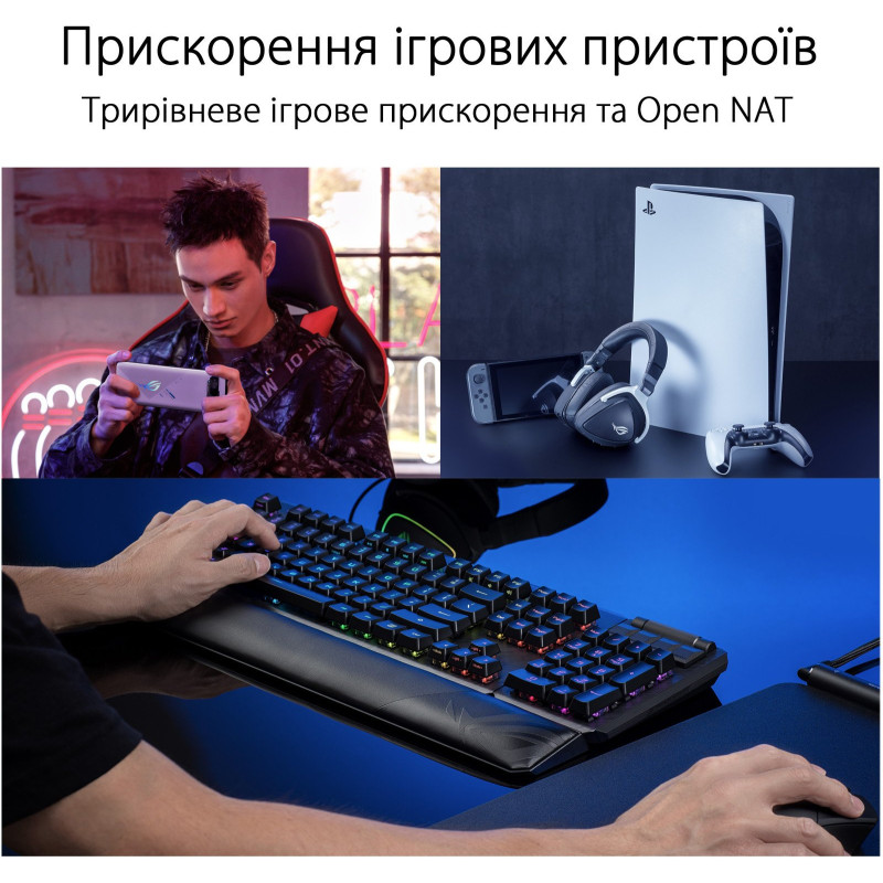 Роутер ASUS ROG Rapture GT6 AX10000 2Pcs Black 802.11ax (90IG07F0-MU9A20)