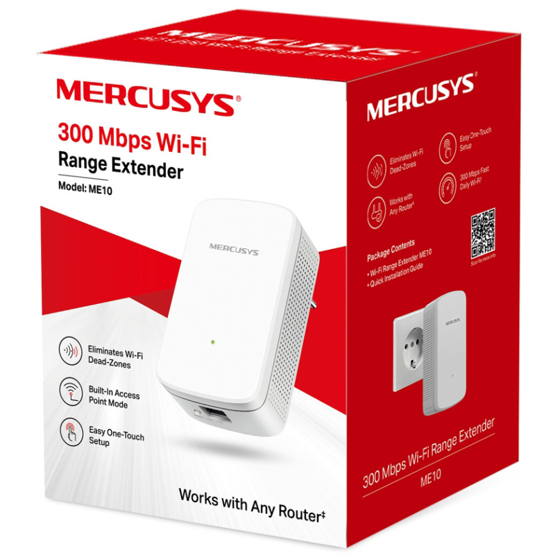Повторювач Wi-Fi Mercusys ME10
