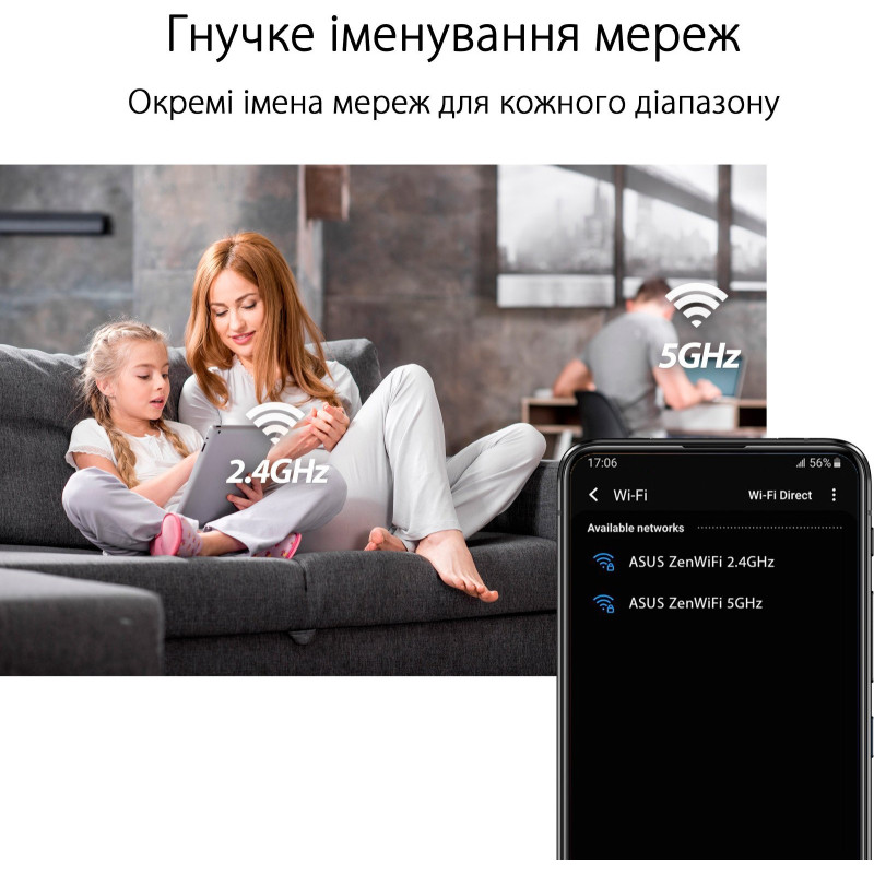 Роутер Asus ZenWiFi XD4 Plus 2pk White (90IG07M0-MO3C20)