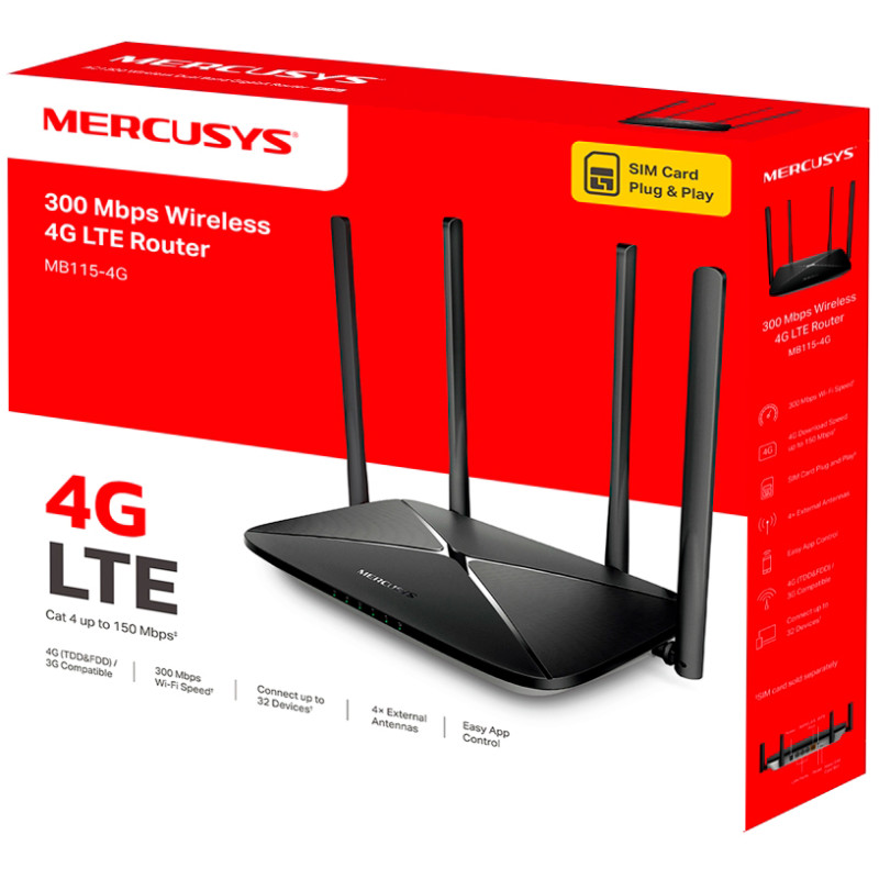 Маршрутизатор Mercusys MB115-4G
