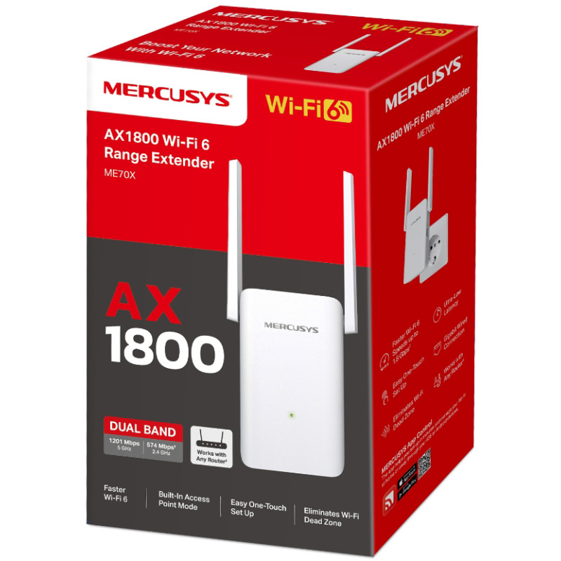 Точка доступу Wi-Fi Mercusys ME70X
