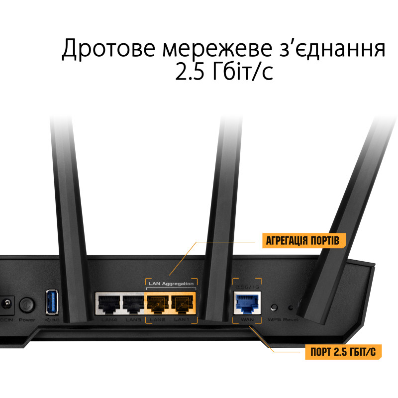 Маршрутизатор Asus TUF Gaming TUF-AX3000 V2 (90IG0790-MO3B00)