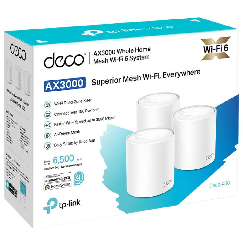 Маршрутизатор TP-LINK DECO X50 3PK (DECO-X50-3-PACK)