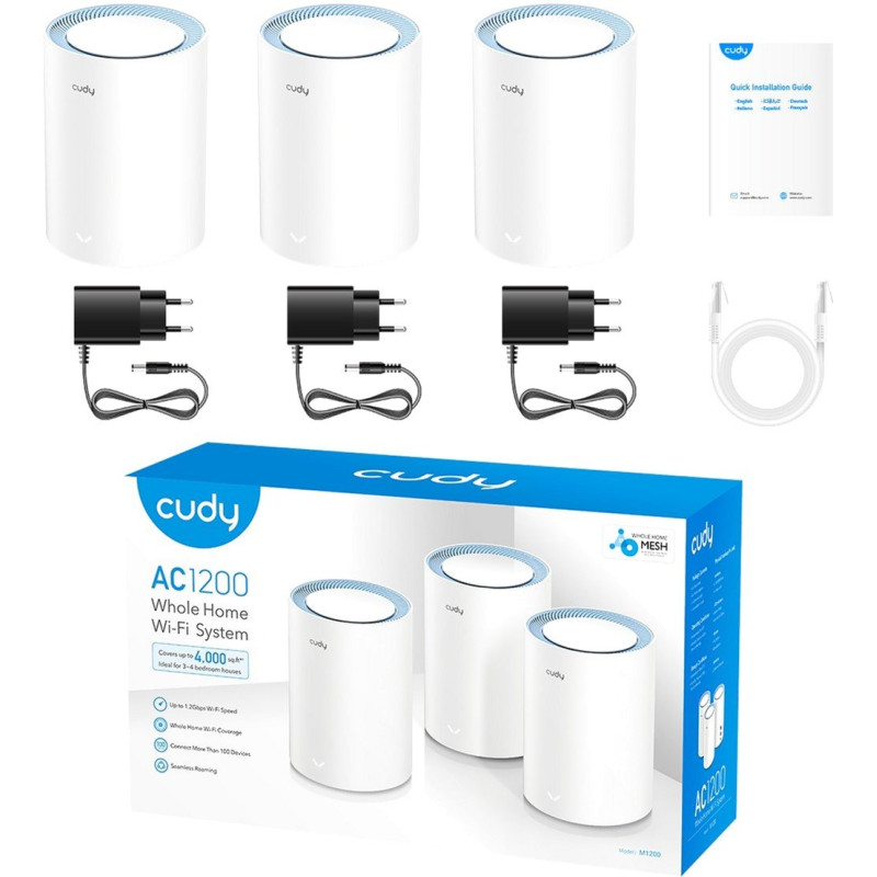Система WiFi Cudy M1200 (3-pack)