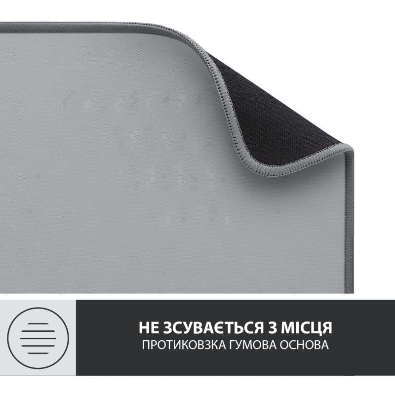 Килимок для мишки Logitech Desk Mat Studio Series Mid Grey (956-000052)