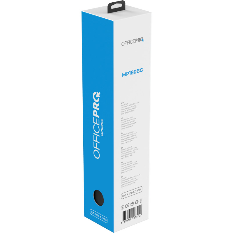 Ігрова поверхня OfficePro MP180BG Black/Gray