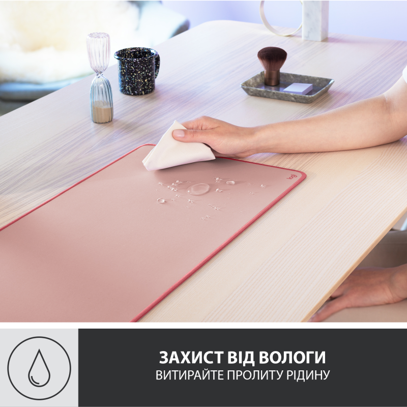 Ігрова поверхня LOGITECH Desk Mat Studio Darker Rose (956-000053)