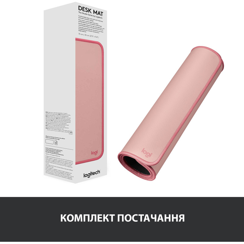 Ігрова поверхня LOGITECH Desk Mat Studio Darker Rose (956-000053)