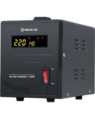 Стабілізатор напруги REAL-EL STAB ENERGY-500 (EL122400011)