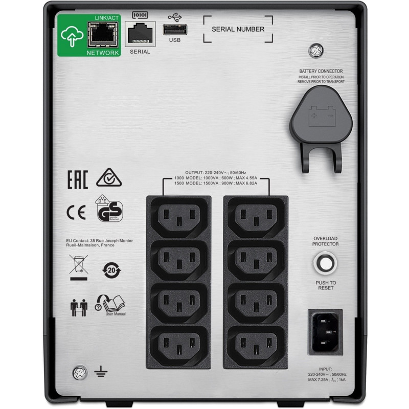 ИБП APC Smart-UPS 1000VA LCD SmartConnect (SMC1000IC)