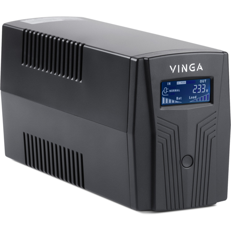 Джерело безперебійного живлення Vinga LCD 600VA plastic case (VPC-600P)