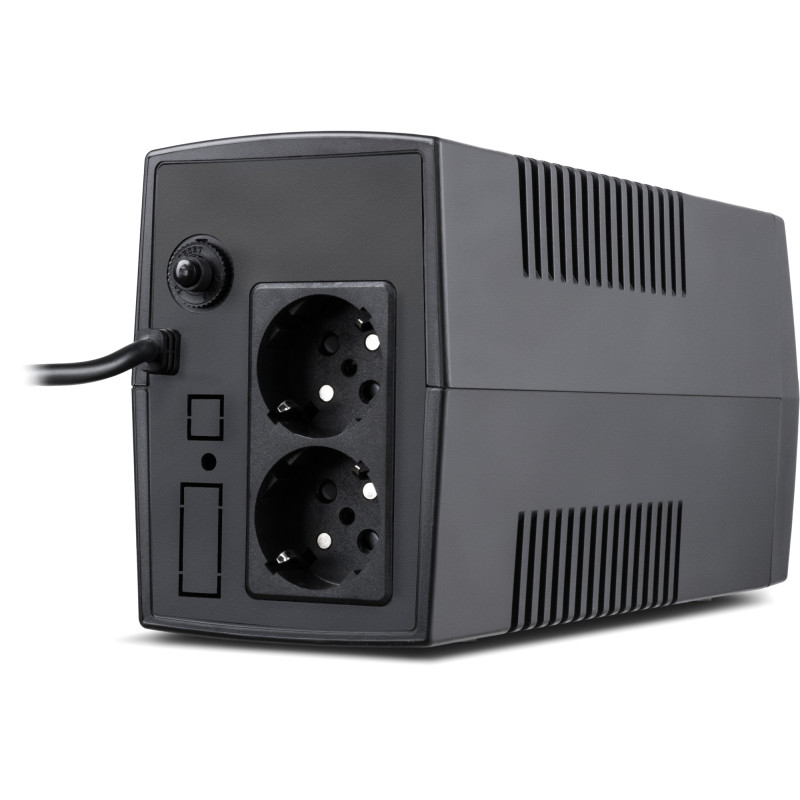 Джерело безперебійного живлення Vinga LED 600VA plastic case (VPE-600P)