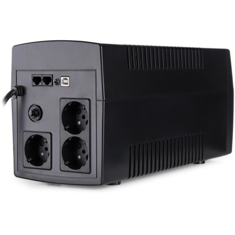 ІБП Vinga LED 1200VA пластиковий корпус з USB (VPE-1200PU)