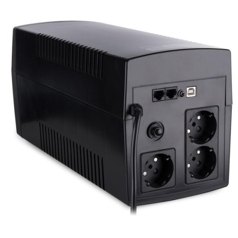 ІБП Vinga LED 1200VA пластиковий корпус з USB (VPE-1200PU)