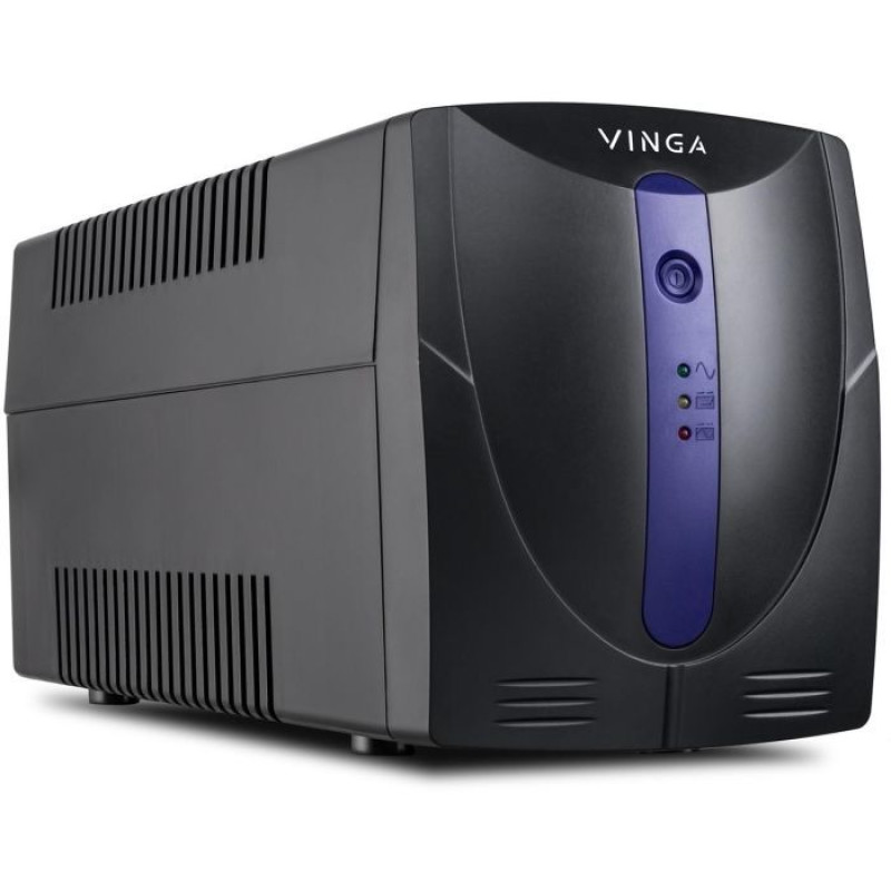 ІБП Vinga LED 1200VA пластиковий корпус з USB (VPE-1200PU)