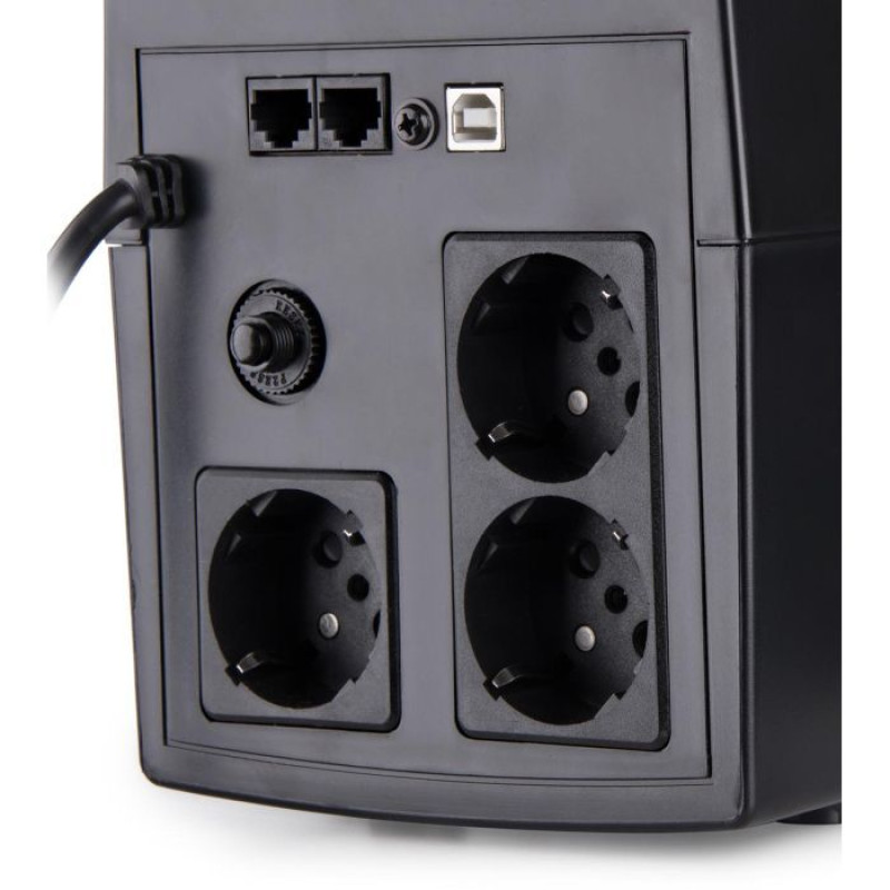 ІБП Vinga LED 1200VA пластиковий корпус з USB (VPE-1200PU)