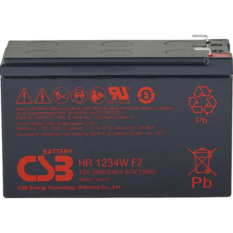 Акумулятор для ДБЖ CSB 12В 9Ач (HR1234WF2)