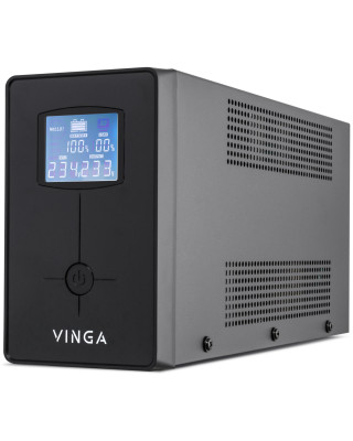 Джерело безперебійного живлення Vinga LCD 1200VA metal case (VPC-1200M)