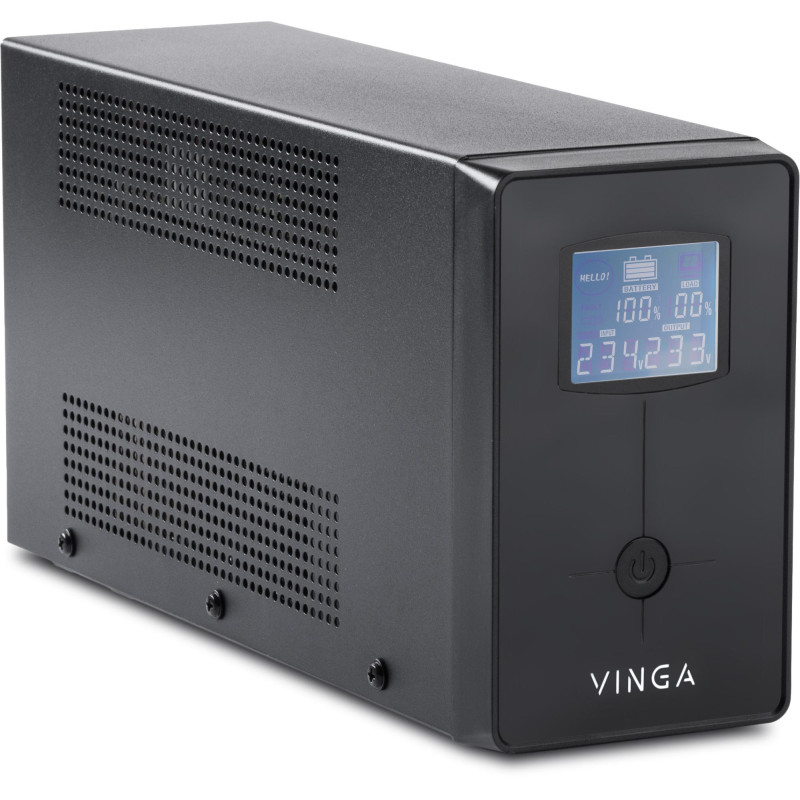 Джерело безперебійного живлення Vinga LCD 1200VA metal case (VPC-1200M)