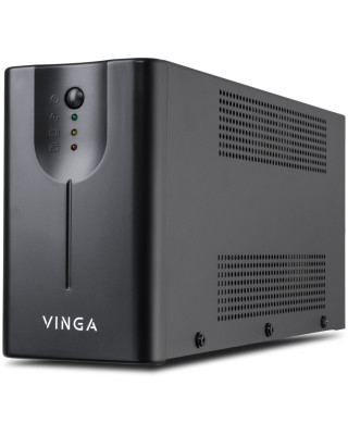 Джерело безперебійного живлення Vinga LED 2000VA metall case (VPE-2000M)