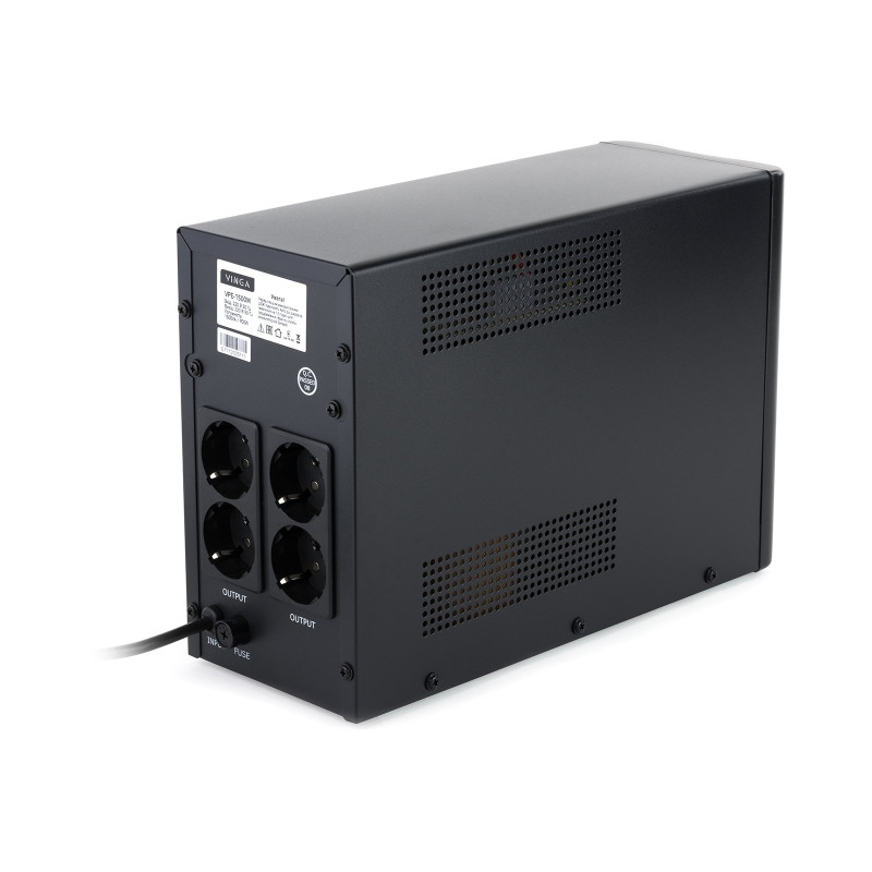 Джерело безперебійного живлення Vinga LED 2000VA metall case (VPE-2000M)
