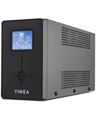 Джерело безперебійного живлення Vinga LCD 1500VA metal case (VPC-1500M)