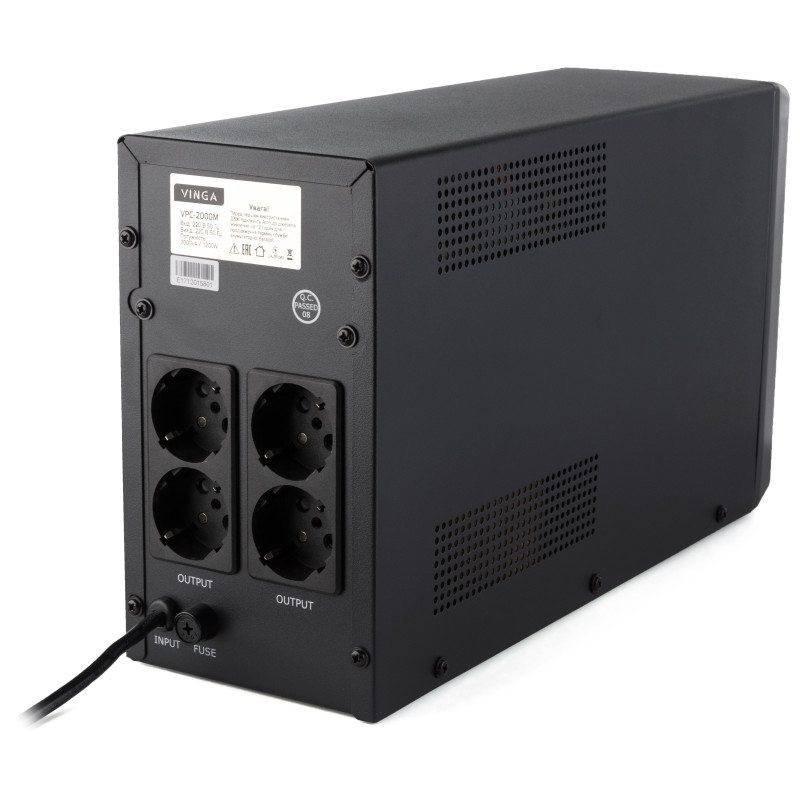 Джерело безперебійного живлення Vinga LCD 1500VA metal case (VPC-1500M)