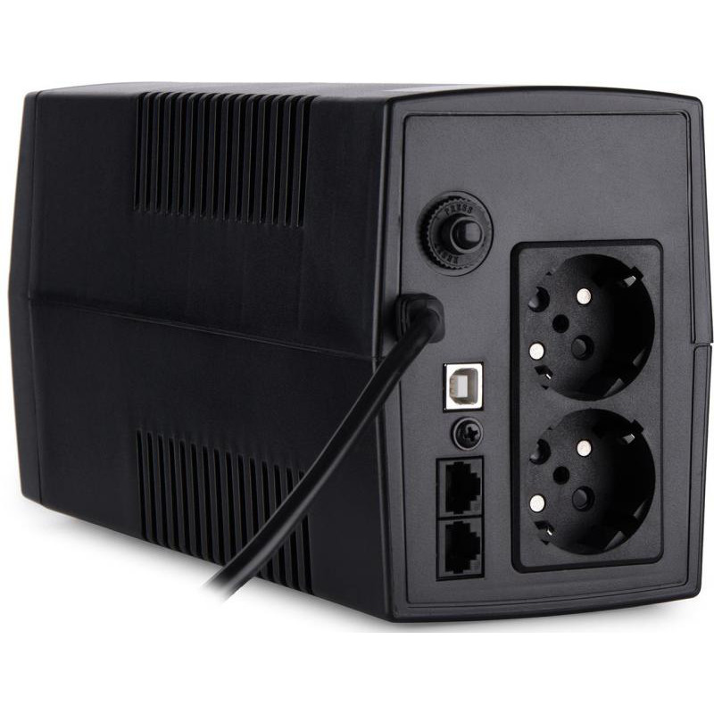 ІБП Vinga LCD 800VA пластмасовий корпус з USB (VPC-800PU)