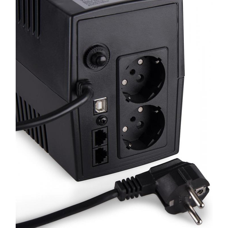 ІБП Vinga LCD 800VA пластмасовий корпус з USB (VPC-800PU)