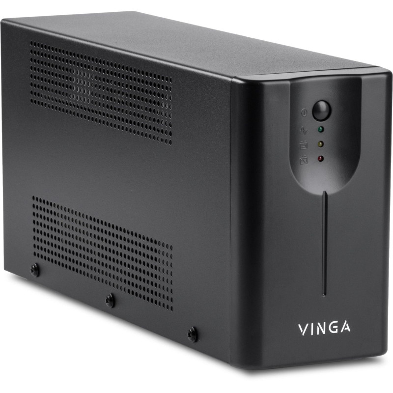 ІБП Vinga LED 800VA металевий корпус з USB (VPE-800MU)