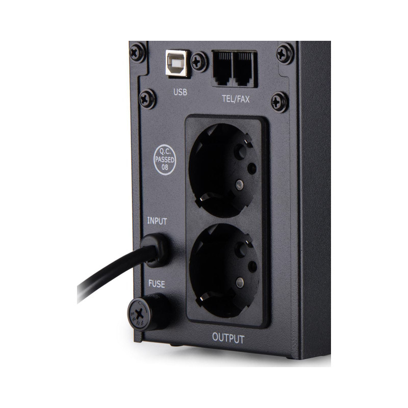 ІБП Vinga LED 800VA металевий корпус з USB (VPE-800MU)