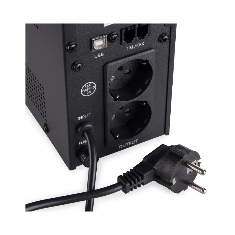 ІБП Vinga LED 800VA металевий корпус з USB (VPE-800MU)
