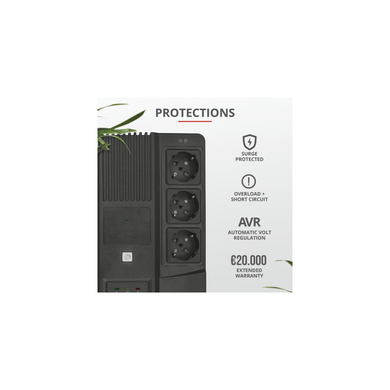 Джерело безперебійного живлення Trust Maxxon 800VA UPS (23326_TRUST)