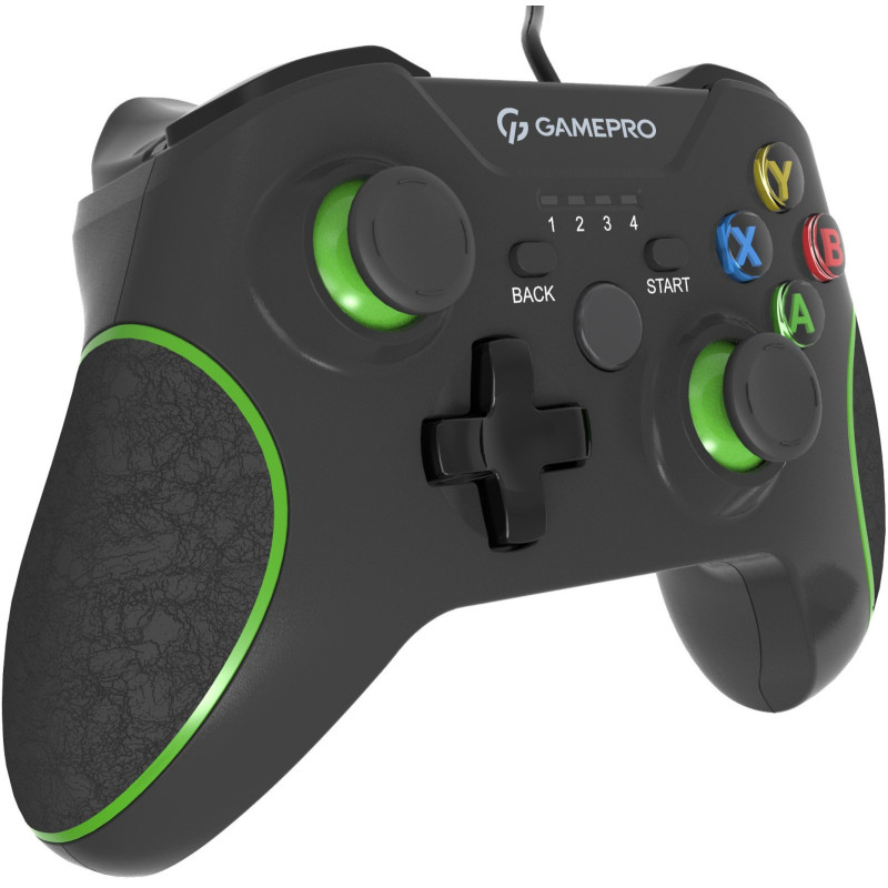 Геймпад GamePro MG450B PC/PS3/Android Black-Green (MG450B)