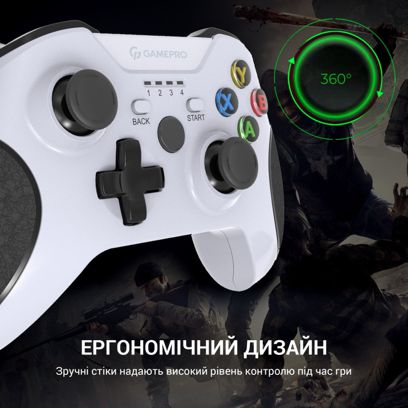 Геймпад GamePro MG650W PS3/Android Wireless White/Black (MG650W)