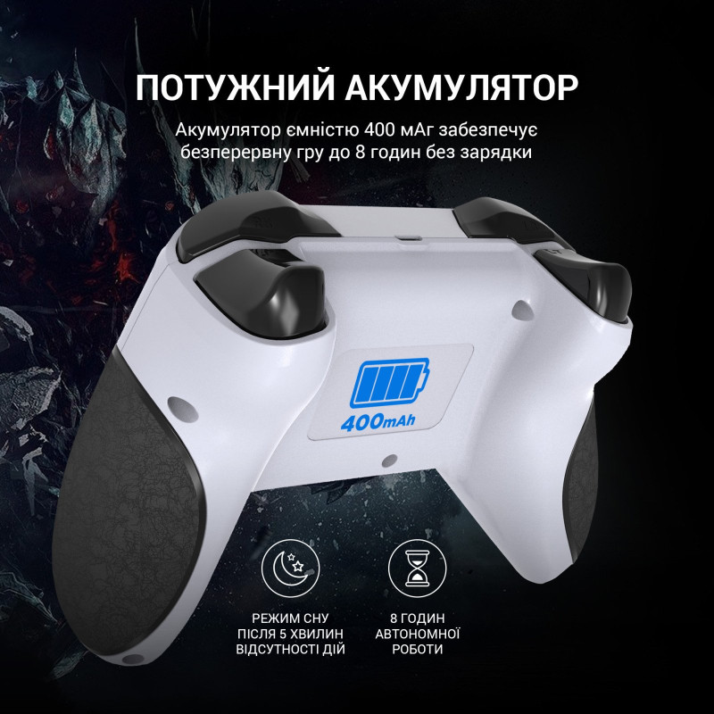 Геймпад GamePro MG650W PS3/Android Wireless White/Black (MG650W)