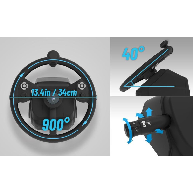 Кермо та педалі HORI FARMING CONTROL SYSTEM FOR FARMING SIMULATOR для ПК (810050912211)