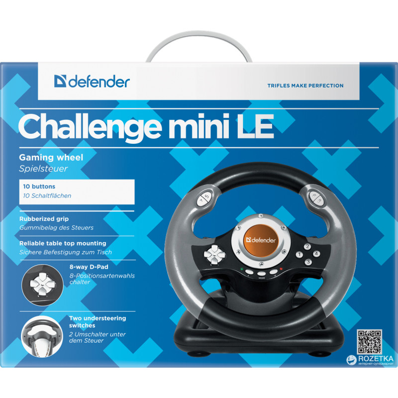 Руль Defender Challenge Mini LE (64351) Black USB