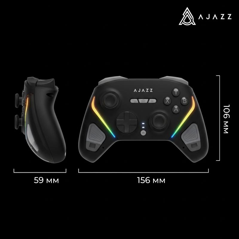 Геймпад Ajazz GP100S RGB Black
